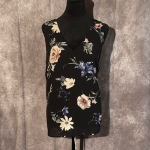 Floral V-Neck Women's Top